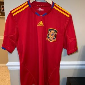 Adidas Spain 2010 World Cup soccer jersey - red